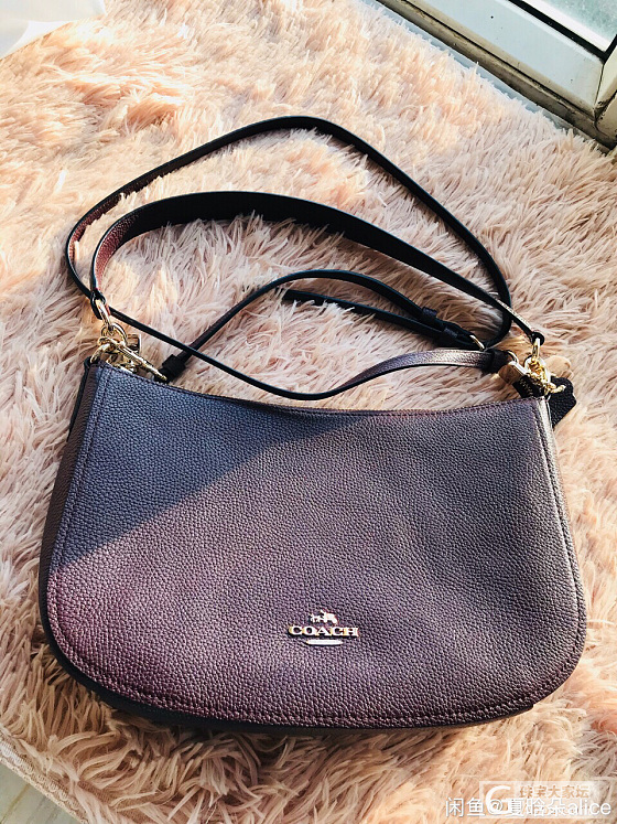 coach女包正品酒红色免税店带回_包包