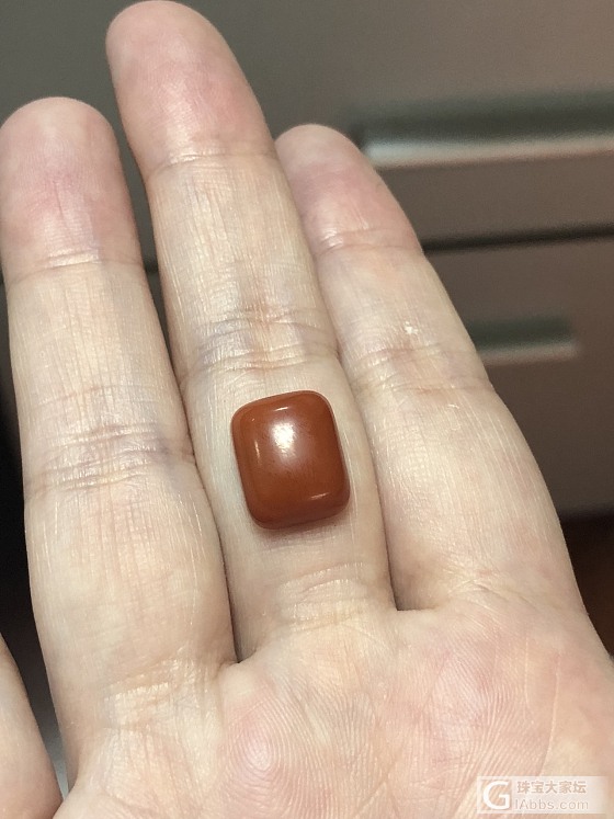 方形的石头，求个戒指款_求款式南红