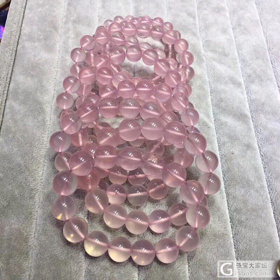 请姐妹们，帮忙看一看这个价位的粉晶值不值_珠串粉晶水晶