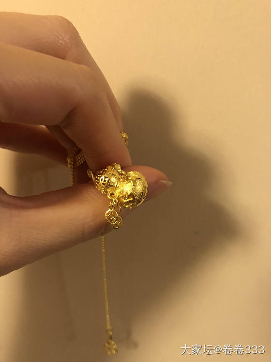 菜百的小葫芦太可爱啦_吊坠金