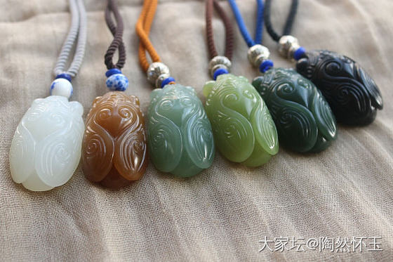 墨玉青玉白玉糖玉黄玉一一苏工蝉一套_挂件和田玉