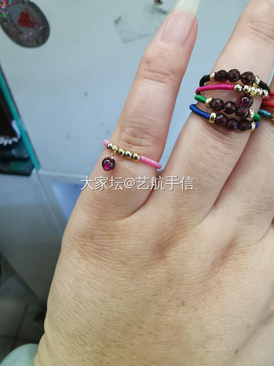 新鲜出炉的小戒子，美不美？_编绳
