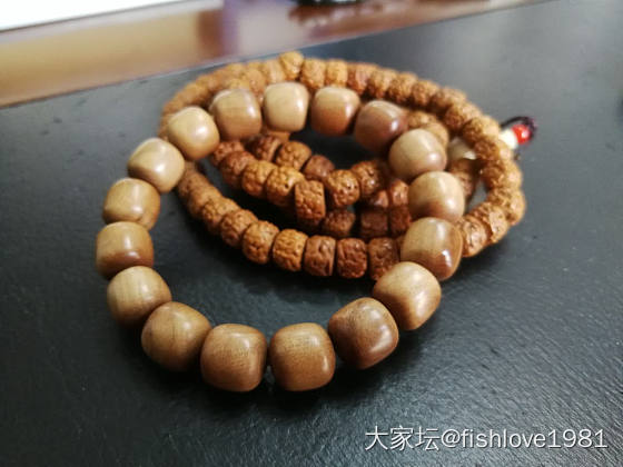 新入老山檀老型珠串看真否？_珠串老山檀
