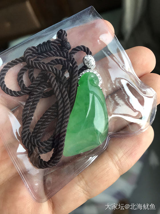 你们见过隔着塑料袋这么不走心的还图的吗？_挂件翡翠