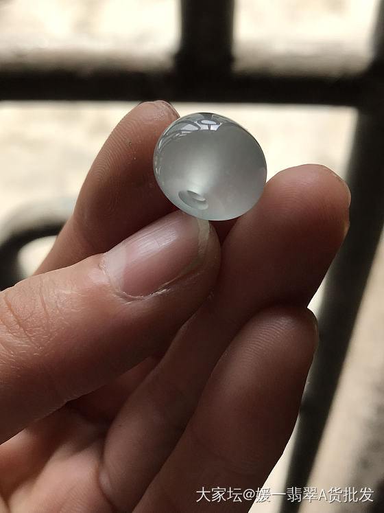 翡翠大冰珠，自带光管_翡翠