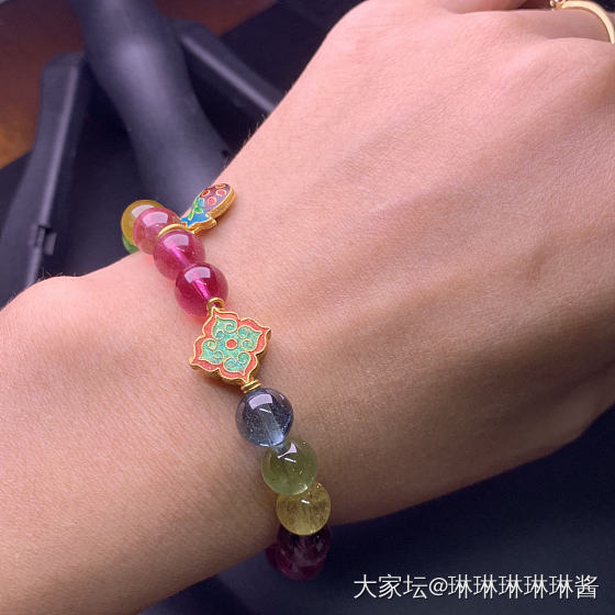 最近沉迷于碧玺啊_珠串