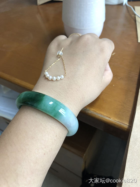 水个红包，今天戴的耳环_耳饰珍珠