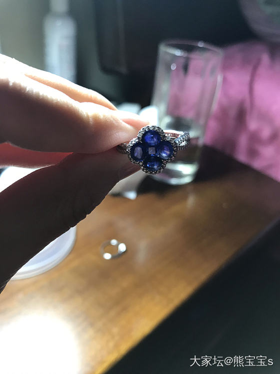 闲鱼买了一个蓝宝石戒指 想退货_戒指蓝宝石