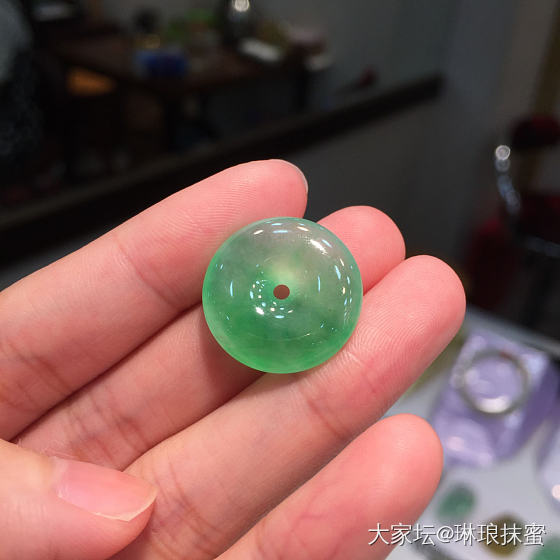 小仙女扣子来啦_平安扣挂件翡翠