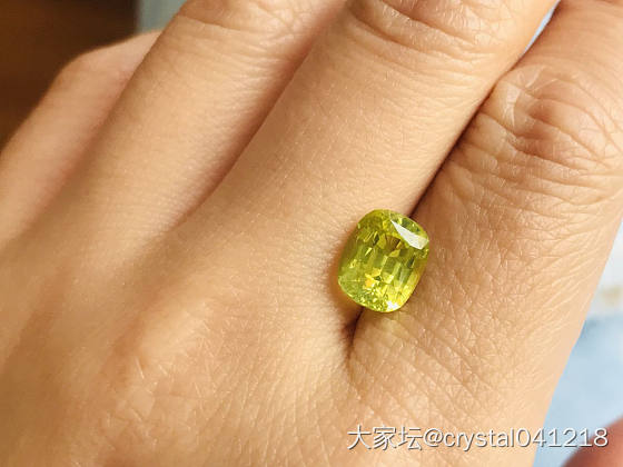 一个超好看的金绿宝石_刻面宝石金绿宝石
