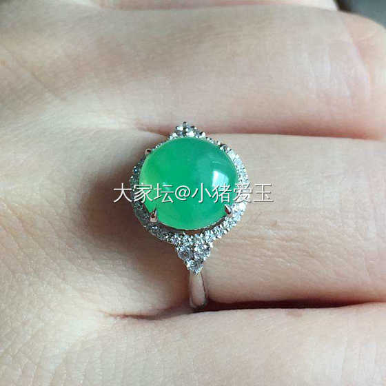 冰绿起光戒指_戒指翡翠
