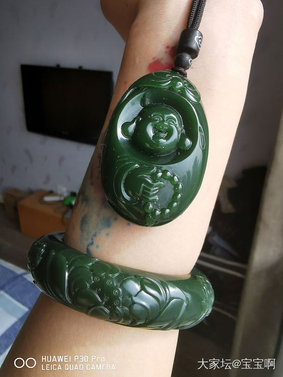 配套让我快乐(*￣з￣)_挂件和田玉