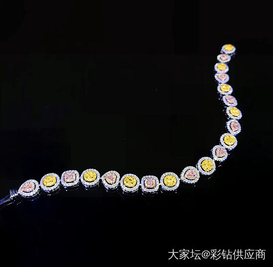 黄色与粉色，完美的搭配。_彩钻