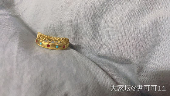 我买的这两个宫廷古法金的戒指，我好喜欢。为什么我老公说我的眼光好土。坛友们，请问..._戒指金