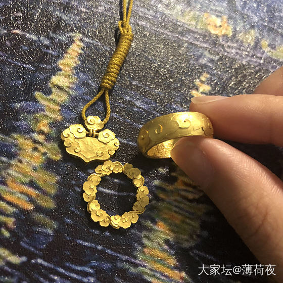 秀秀你最喜欢或者最想拔草的金子_匠人吊坠戒指手镯金