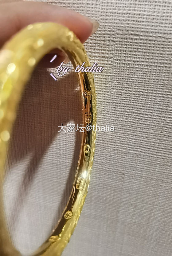 金版青莲，豪朴小众款_手镯匠人金