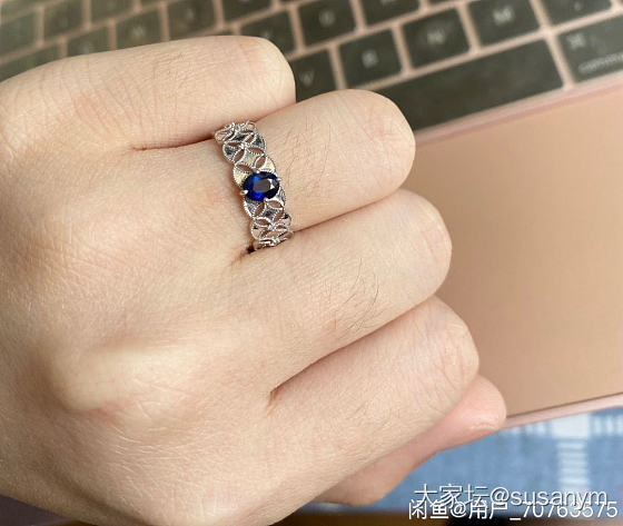 18k金蓝宝石戒指_名贵宝石