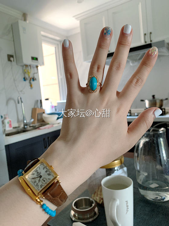 早上好！🌞每天都要美美的！😊_项链松石金