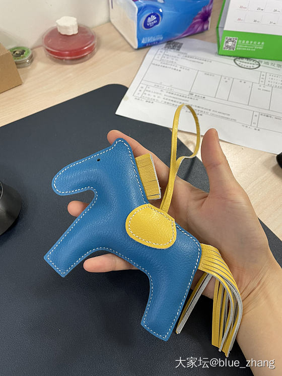 真皮小马挂件_手工diy