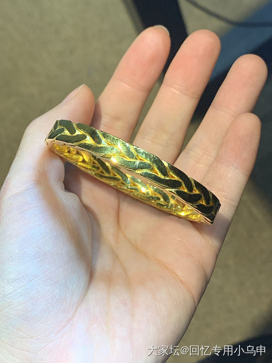 等了两个月的金镯收到了_手镯金