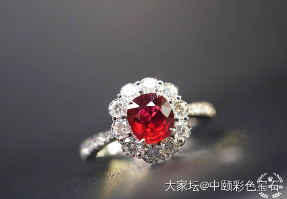 ##中颐天然未加热鸽血红红宝石戒指##  1.02ct  GRS证书_戒指红宝石名贵宝石