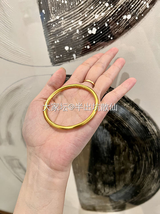 小珍甜甜圈到啦_匠人手镯金