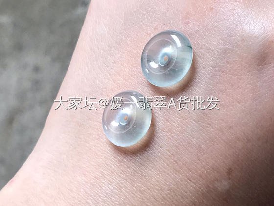 高冰平安扣吊坠一对_翡翠