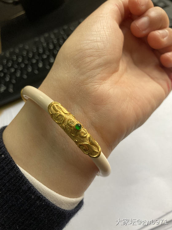 想看看坛友们的包金镯子_首饰