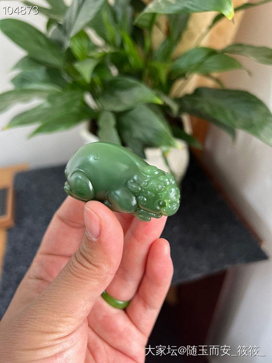 和田玉过灯无结构貔貅_和田玉