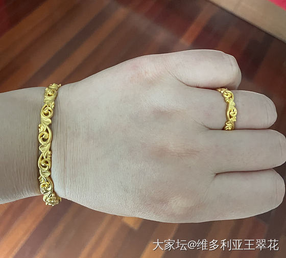 校长家的唐草纹手镯戒指终于到了！_戒指福利社手镯金