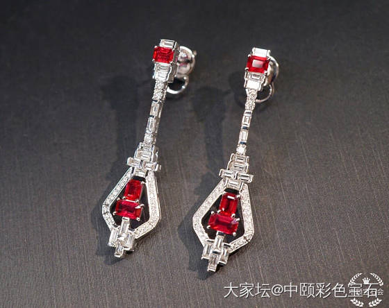 ##中颐天然红宝石耳坠##_耳饰红宝石名贵宝石