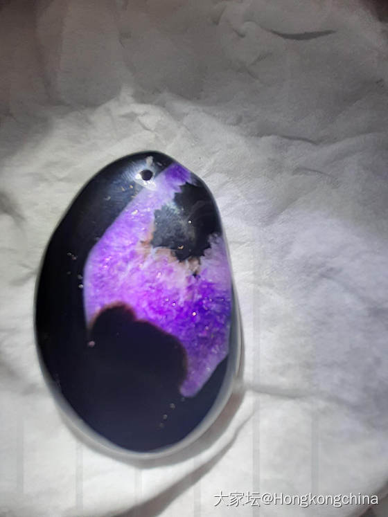 天然黑玛丽带有紫水晶_水晶