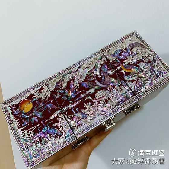 感觉这个螺钿首饰盒太美了_首饰盒