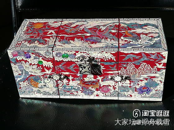 感觉这个螺钿首饰盒太美了_首饰盒
