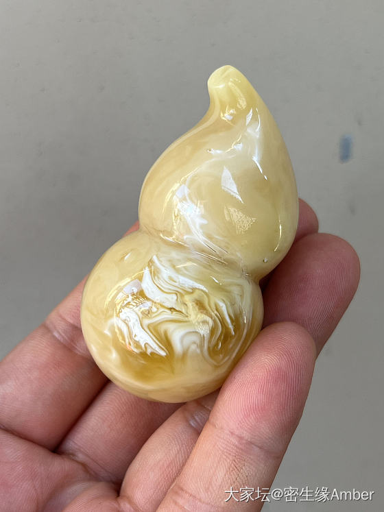 白花蜜立体葫芦_琥珀蜜蜡