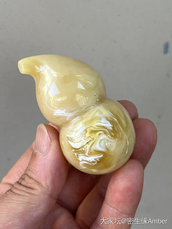 白花蜜立体葫芦_琥珀蜜蜡