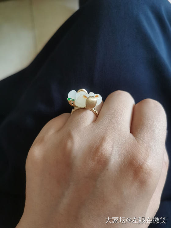 去年的荷花今年镶_戒指镶嵌和田玉