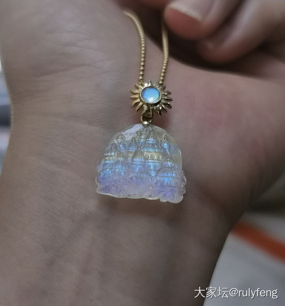 老阿姨的少女心—幻彩月光城堡😄_月光石首饰