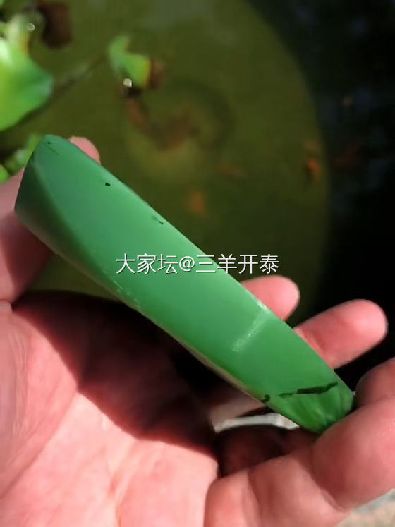 粉绿明料_和田玉