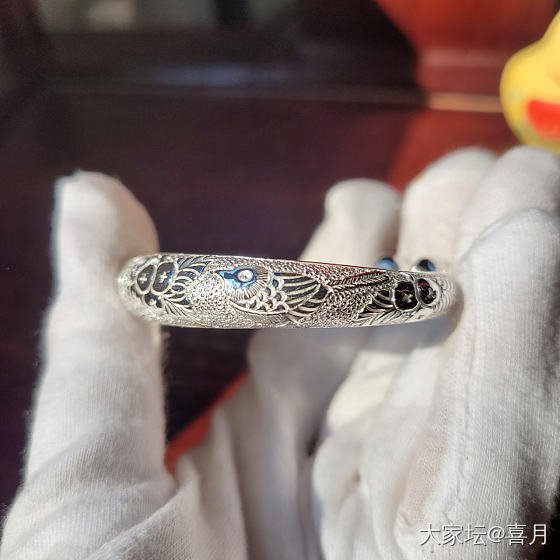 老宝成 小鸟枇杷珍珠底半蒜_匠人银