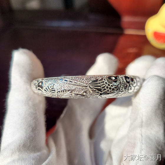 老宝成 小鸟枇杷珍珠底半蒜_匠人银