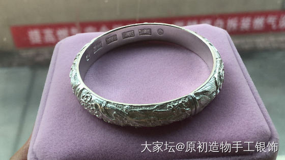 手工手工手工银镯_银