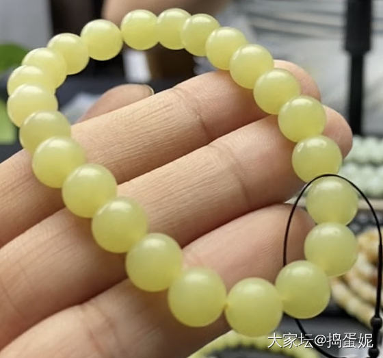 两串黄口单圈_珠串和田玉