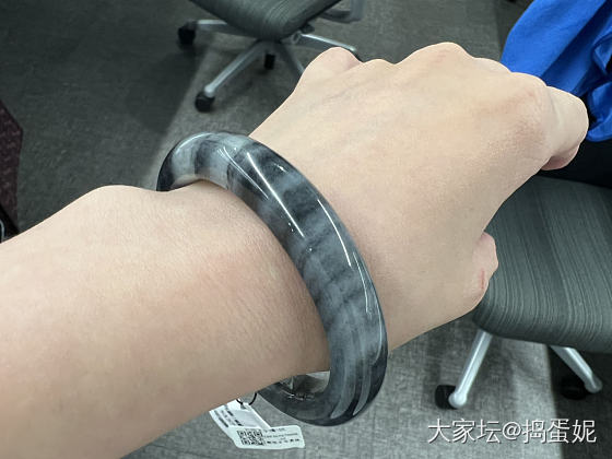 我的青花籽镯_和田玉