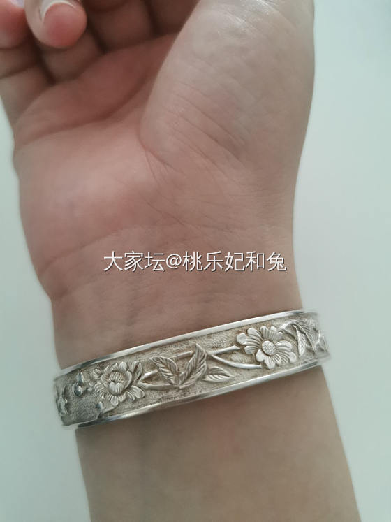 金玉芙蓉_手镯银