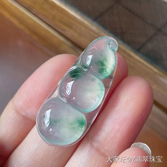 高冰飘花四季豆_翡翠