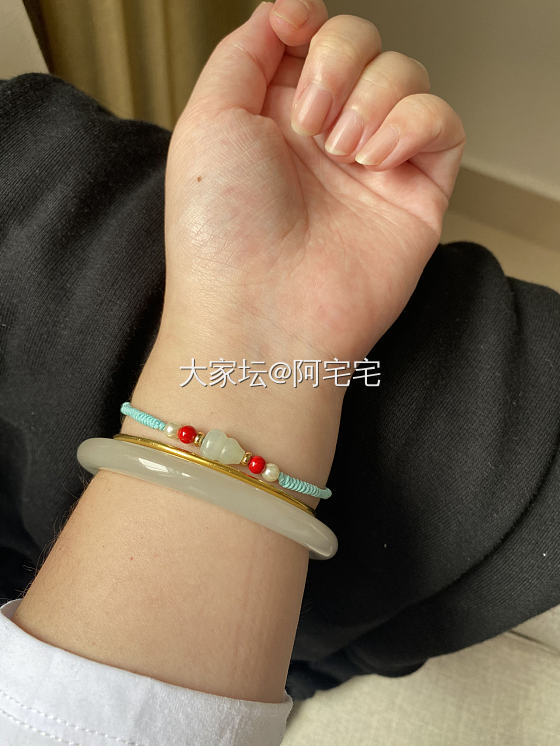 小葫芦的快乐😄_搭配和田玉金