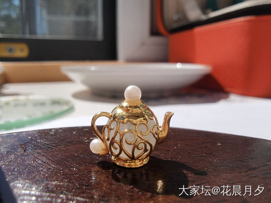 秀一下小🍵壶_翡翠把玩件金