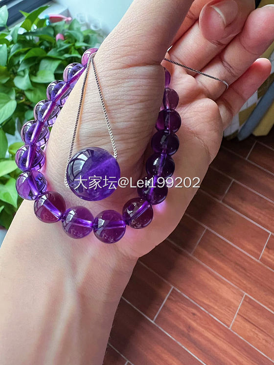 紫水晶—带了10年多的老珠子_水晶