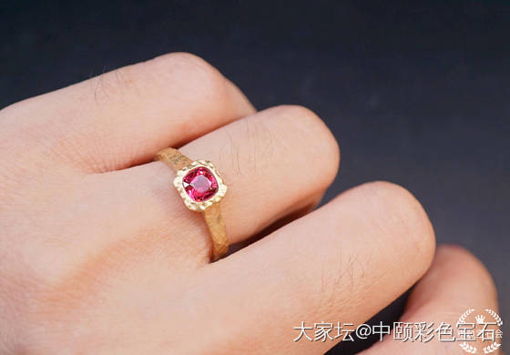 ##中颐天然缅甸红尖晶戒指##  0.62ct_戒指尖晶石